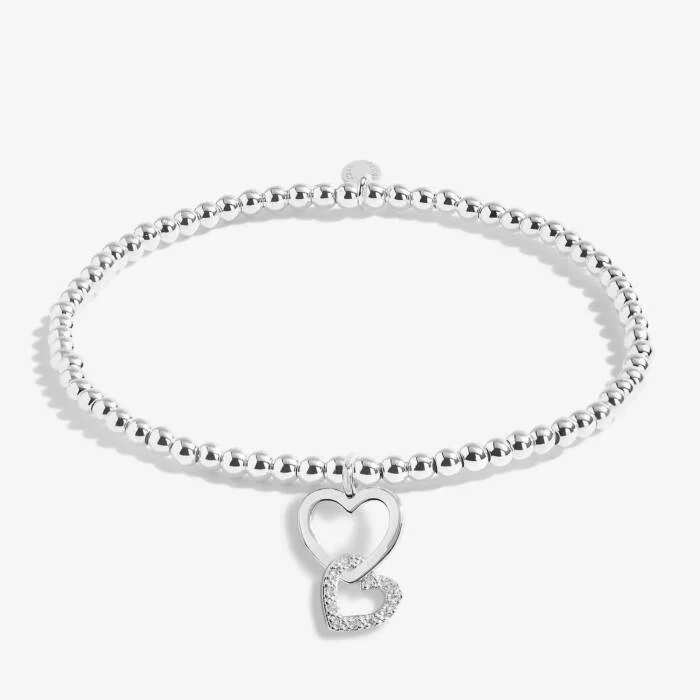 Joma Jewellery A Little 'Mother And Daughter' Stretch Bracelet In Silver Plating - Image 4