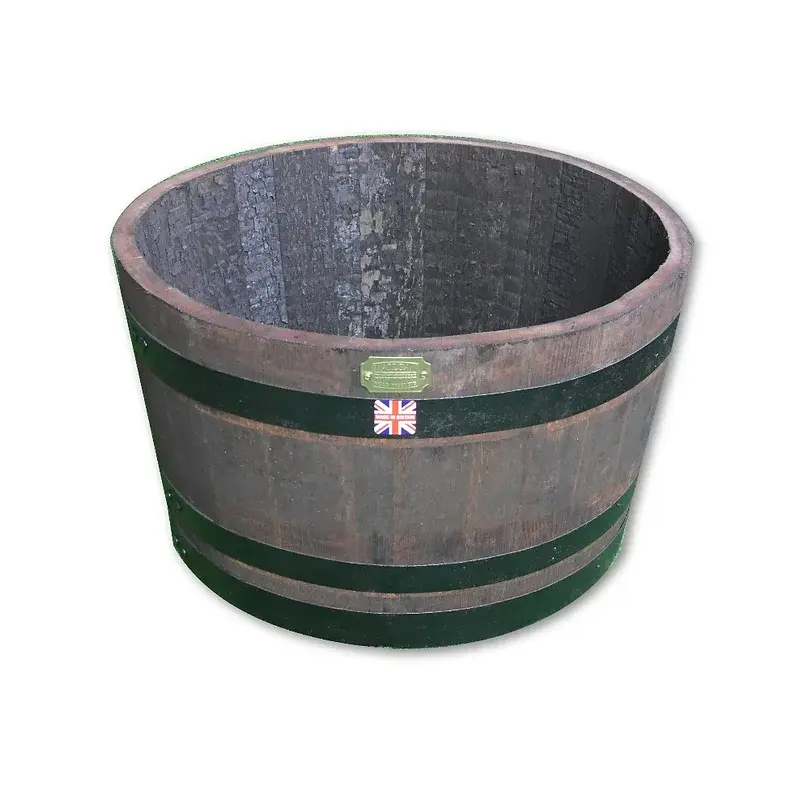 Ailsa Wood Cut Cask  Black Hooped Wooden Barrel - Image 2