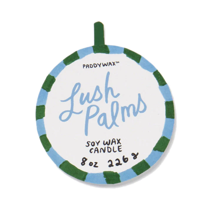 Designworks Collective Adopo Palm Tree Ceramic Candle - Lush Palms Boxed - Image 3