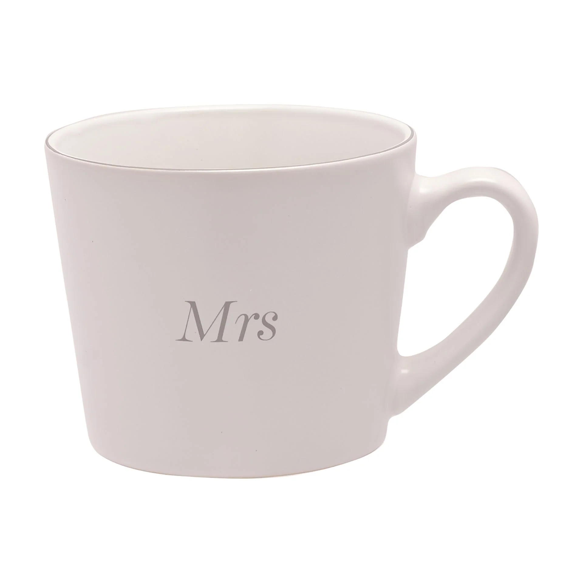 Amore Set of 2 Grey & White Mugs - Mr & Mrs - Image 3