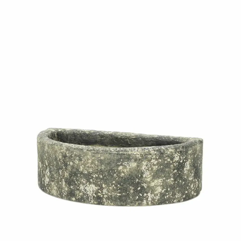Apta Alpine Weathered Brown D Shape Planter - Image 2
