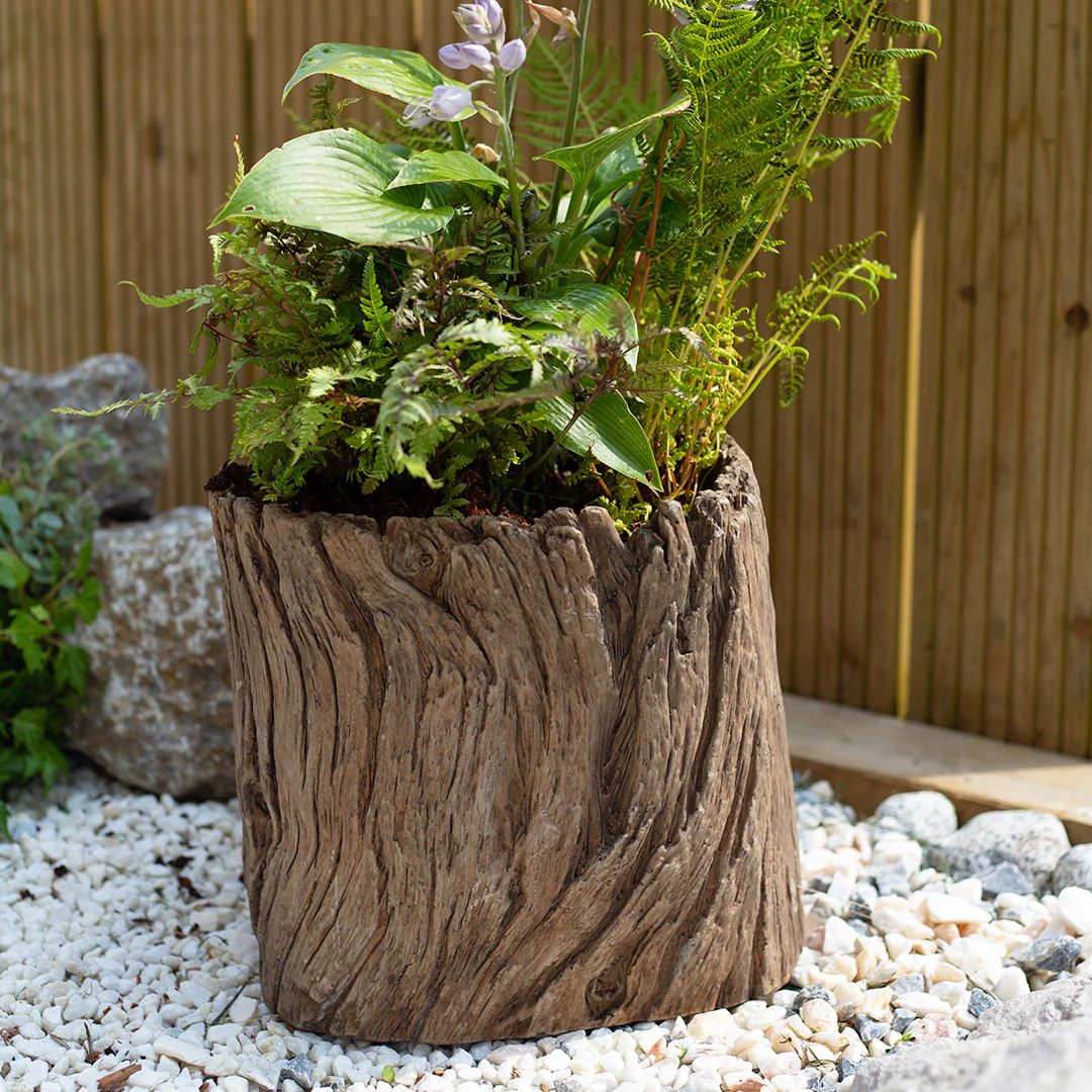 Apta Driftwood Log Planter 34Cm - Image 3