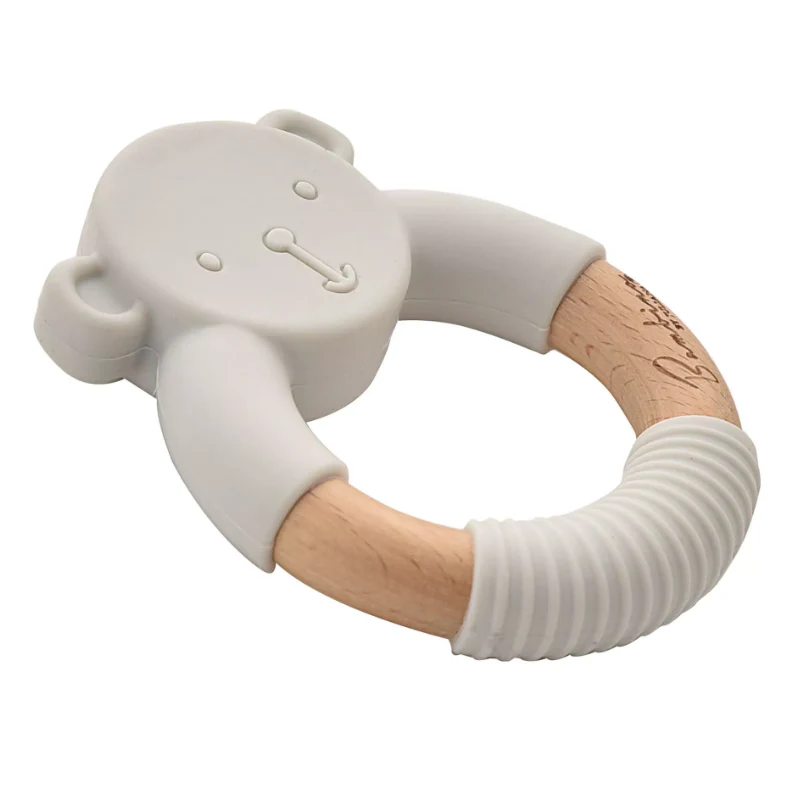 Bambino Teddy Teether Grey - Image 2