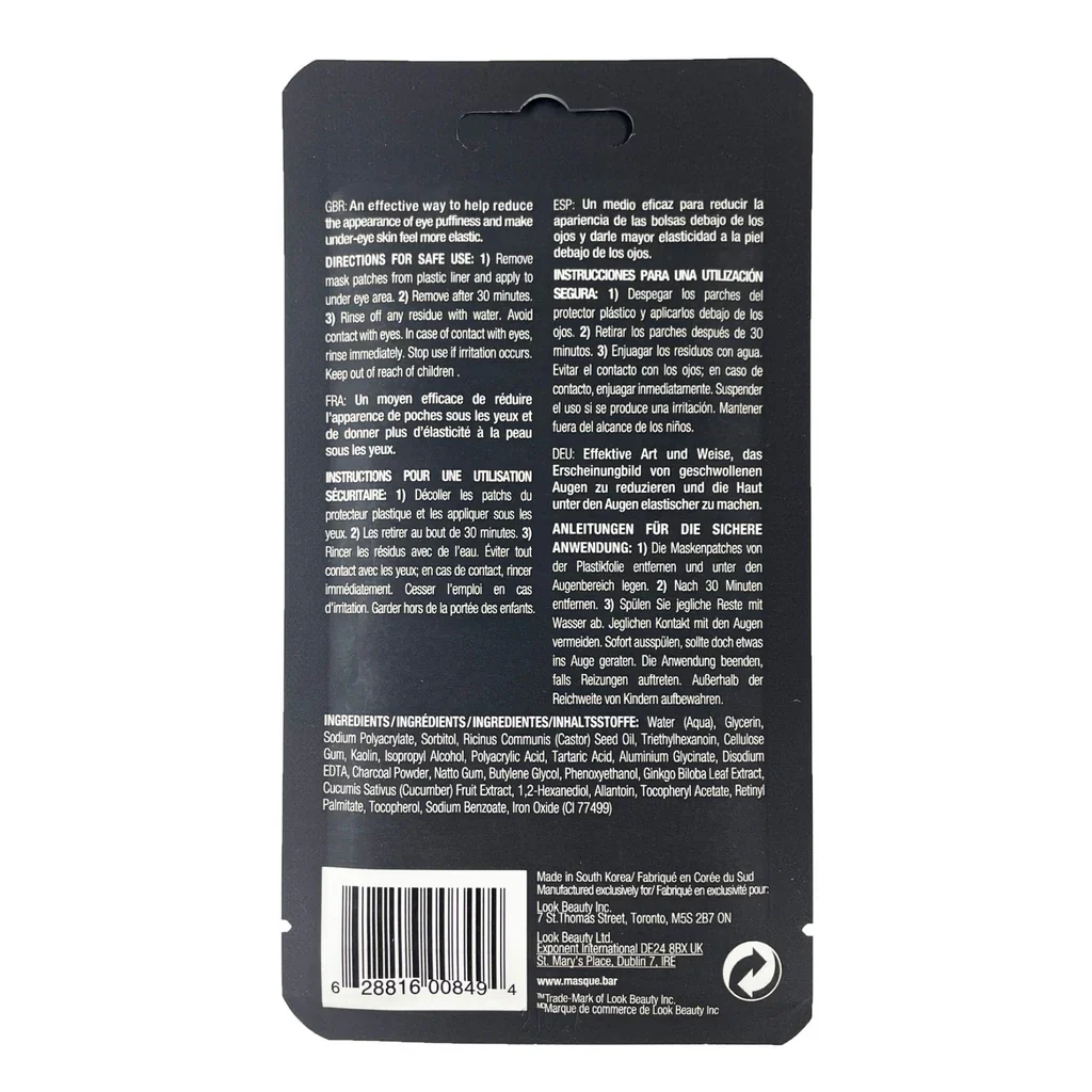 Masque BAR Bandito Pack Your Bags Eye Puffiness Minimizing Patches - Image 3