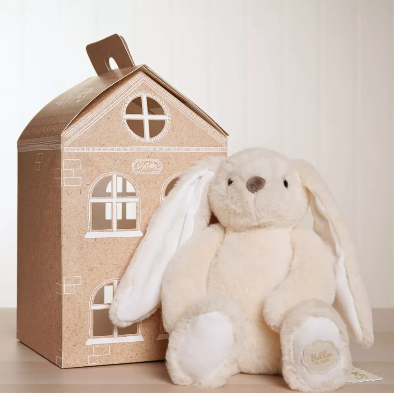 Softies Bella The Classical Plush White Bunny 30cm - Image 3