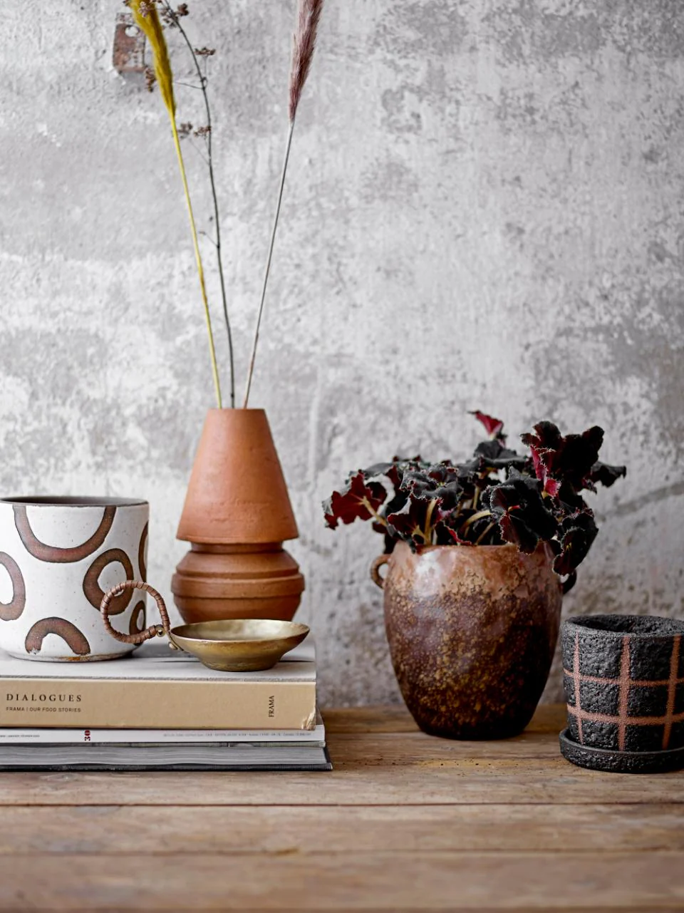 Bloomingville Avo Deco Flowerpot White Terracotta - Image 2