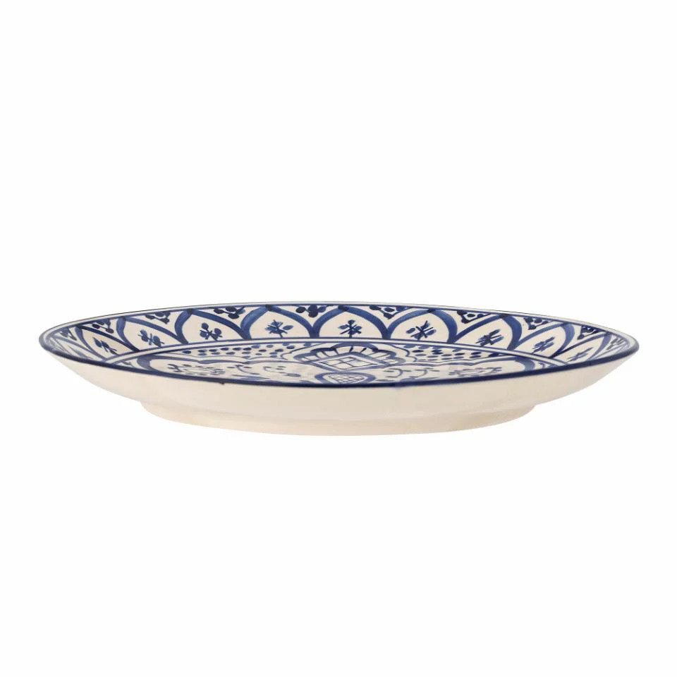 Bloomingville Karlie Plate Blue Stoneware - Image 2