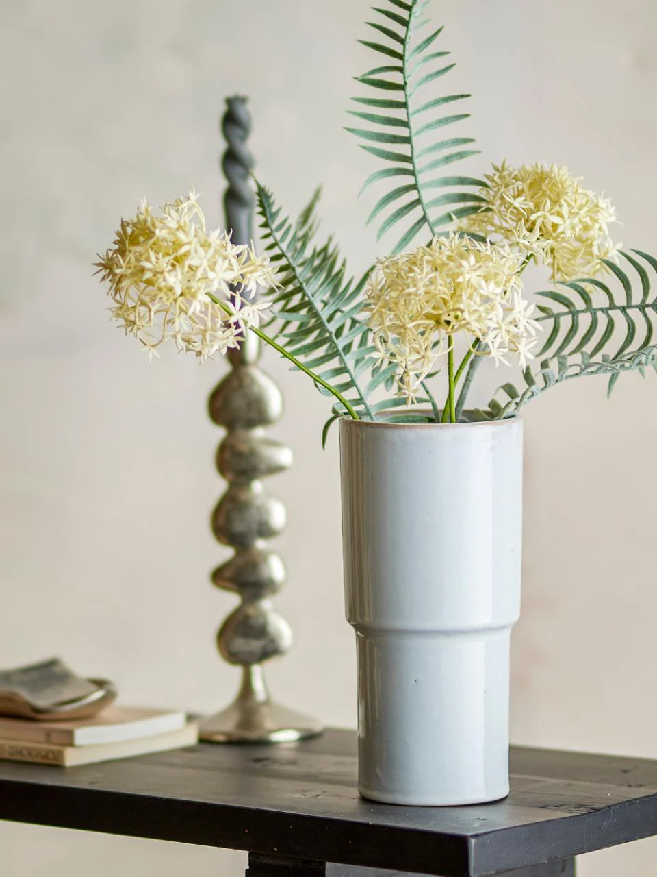 Bloomingville Marji Vase White Stoneware - Image 2