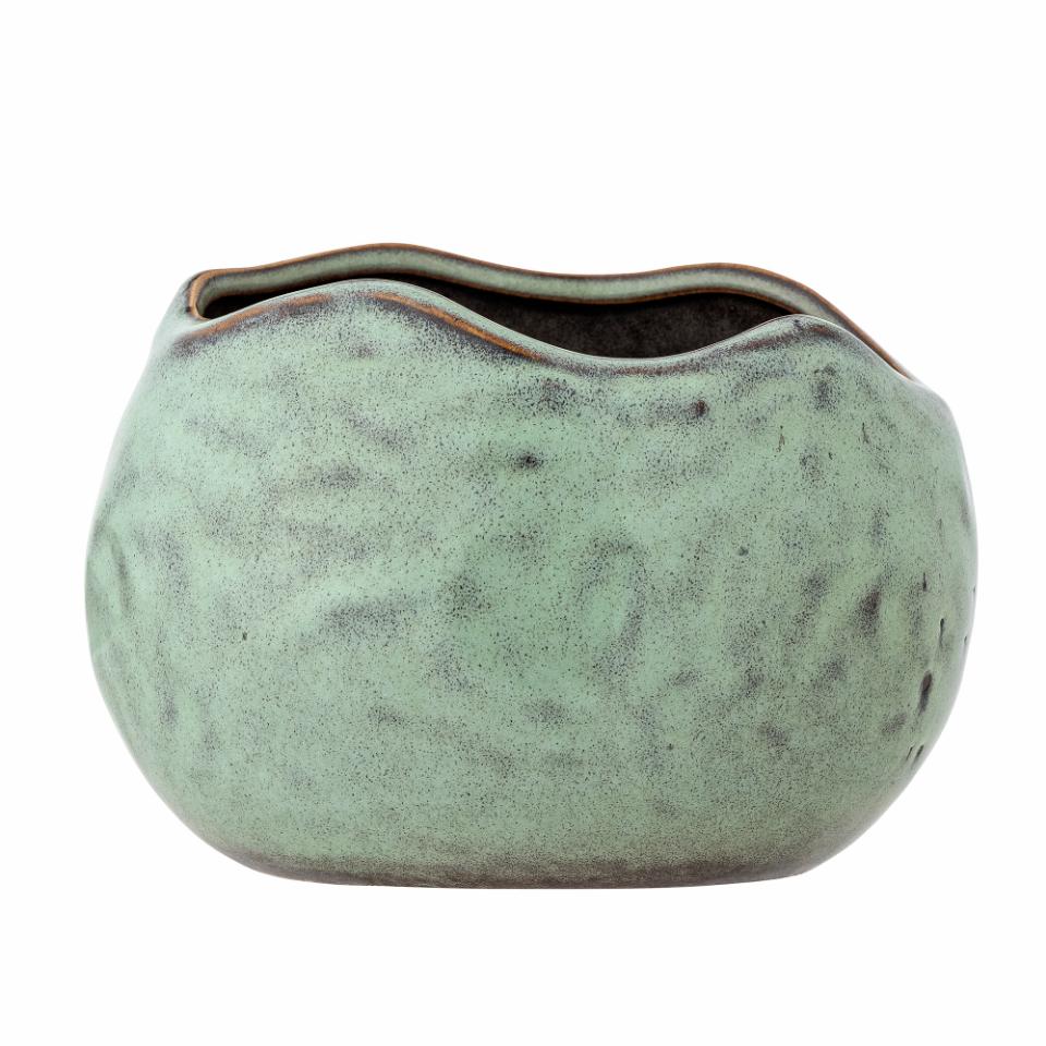 Bloomingville Pennie Flowerpot Green Stoneware - Image 3