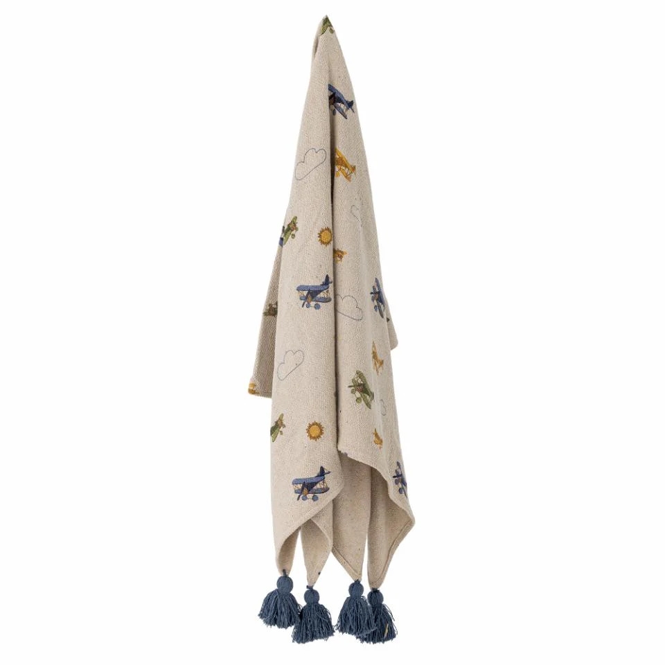 Bloomingville Plane Throw Nature Recycled Cotton - Image 3