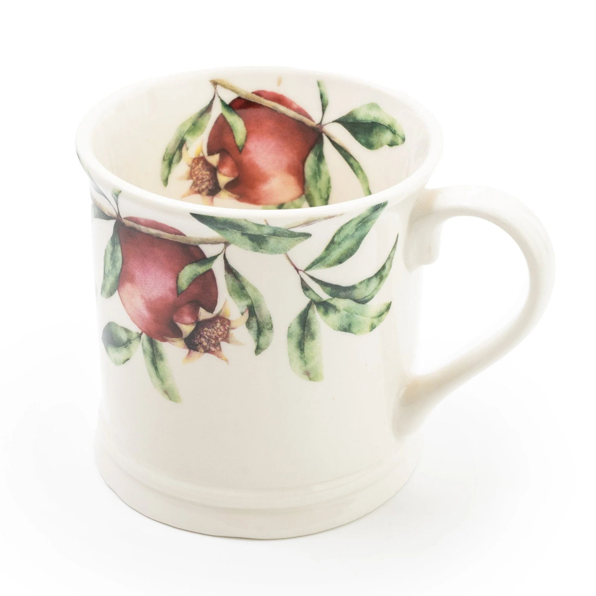 Candlelight Tankard Mug Pomegranate White - Image 2