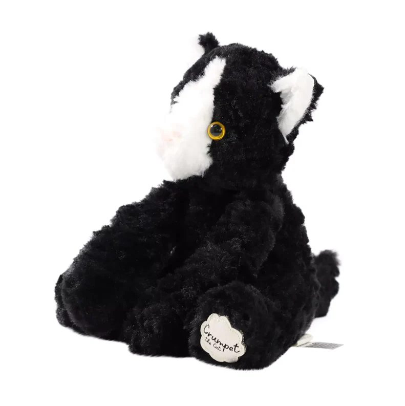 Softies Crumpet The Plush Black and White Cat - Image 2
