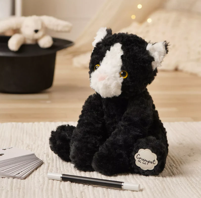 Softies Crumpet The Plush Black and White Cat - Image 3