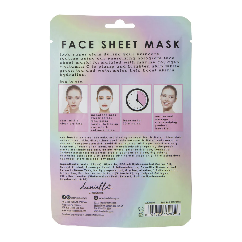 Danielle Creations Hologram Face Mask x 5 Pack - Image 3