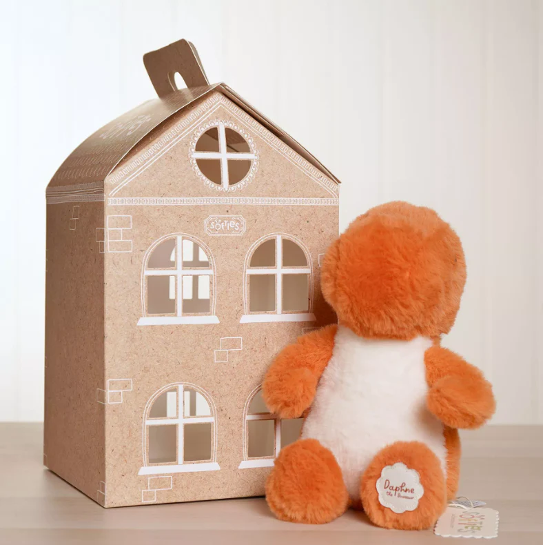 Softies Daphne The Plush Sitting Orange Dinosaur 21 cm - Image 3