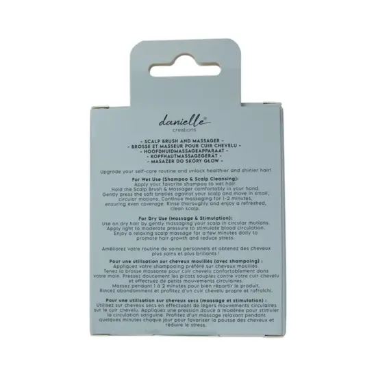 Danielle Creations Scalp Brush And Massager 2Pcs - Image 3