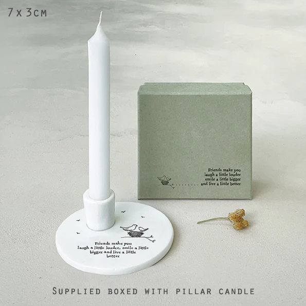 East Of India Candle Holder Friends Make You Laugh - Image 2