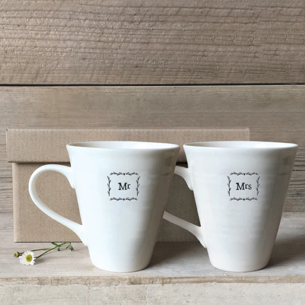East of India Mug Set Mr & Mrs - Image 2