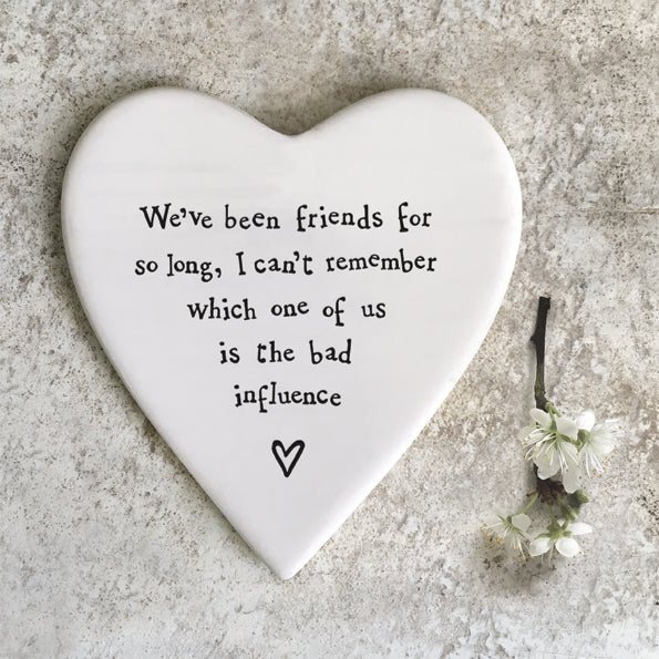 East of India Porcelain Coaster "Bad Influence" - Image 2