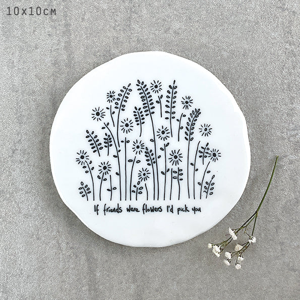 East of India Tall Flowers Coaster If Friends Were Flowers - Image 2