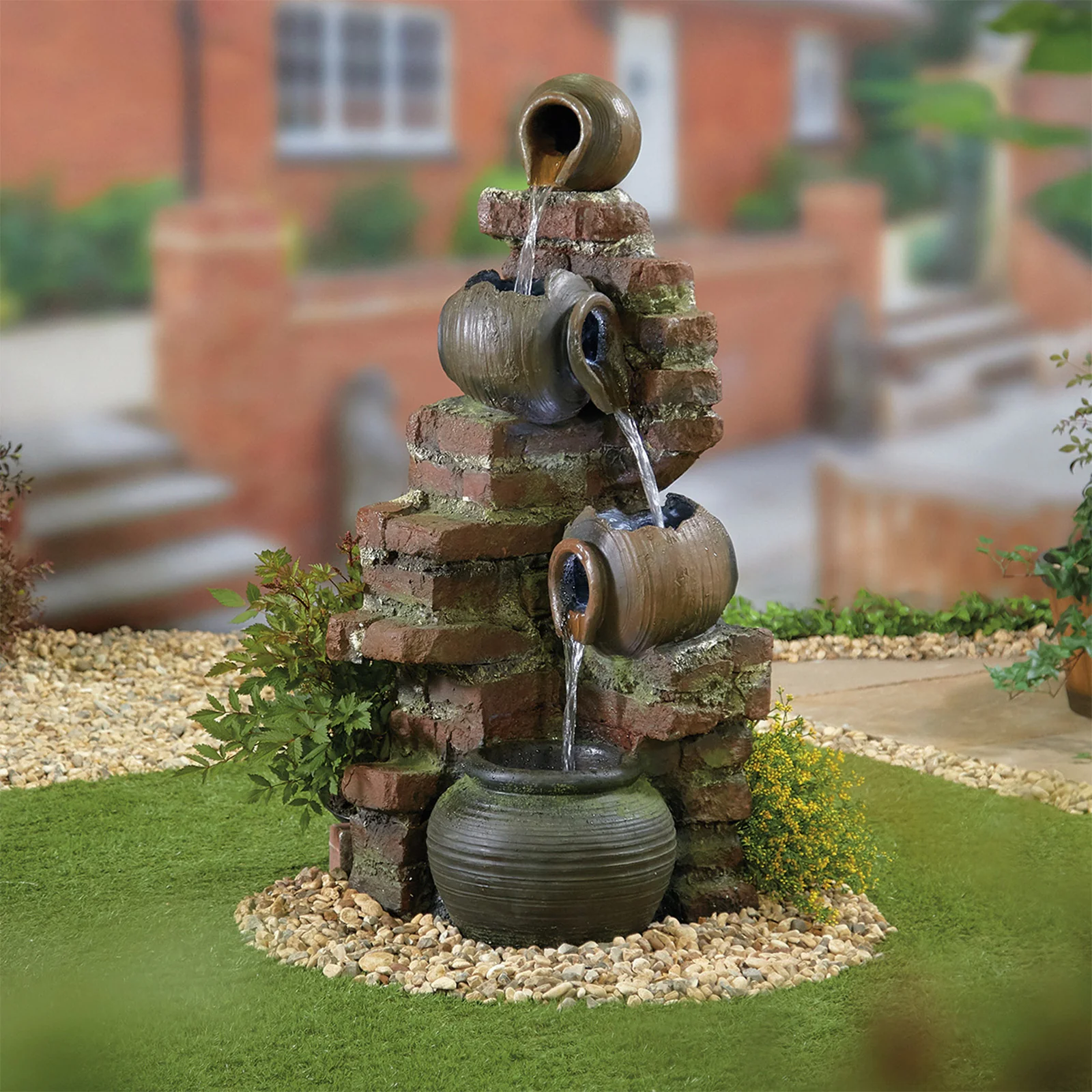 Easy Fountain Flowing Jugs LED Mains Water Feature - Image 2