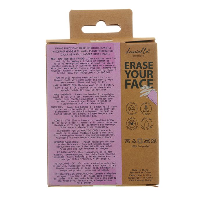 Danielle Creations Erase Your Face Makeup Removing Cloth - Green - Image 3