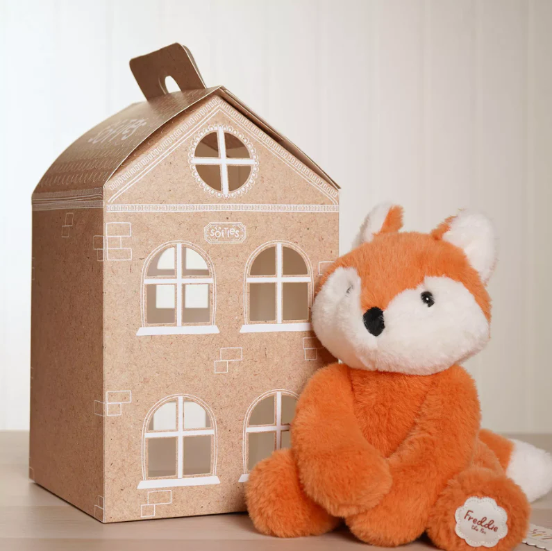 Softies Freddie The Plush Sitting Brown Fox 22cm - Image 3