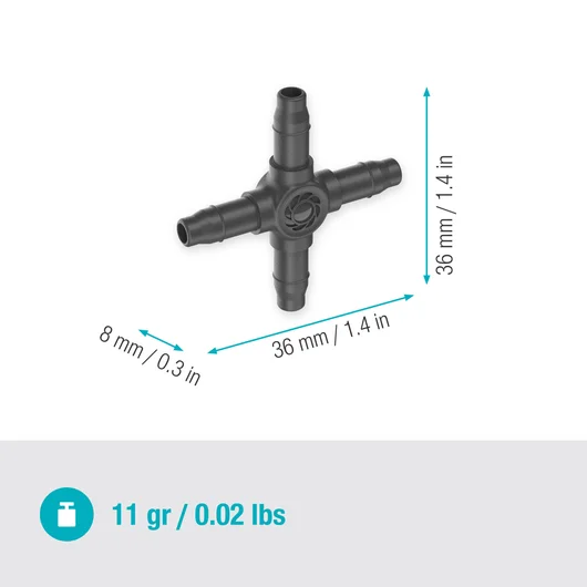 Gardena 4-Way Coupling 4.6 mm 3/16 10pk - Image 4