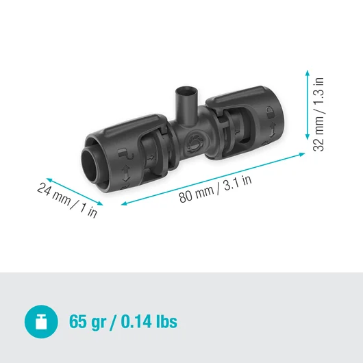 Gardena T-Joint for Spray Nozzles 5pk - Image 4