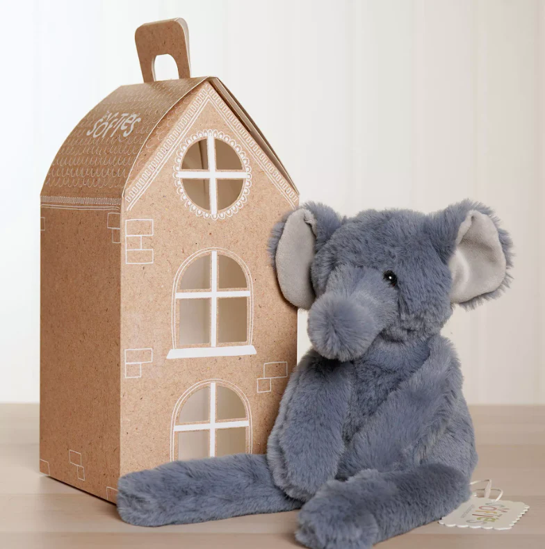 Softies George The Plush Long Leg Petrol Elephant 35 cm - Image 3