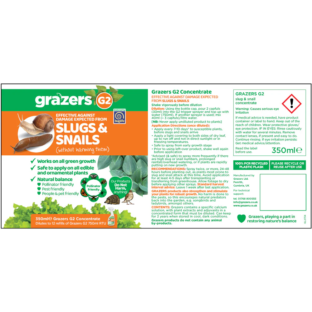 Grazers G2 Slugs & Snails 350ml Concentrate - Image 3