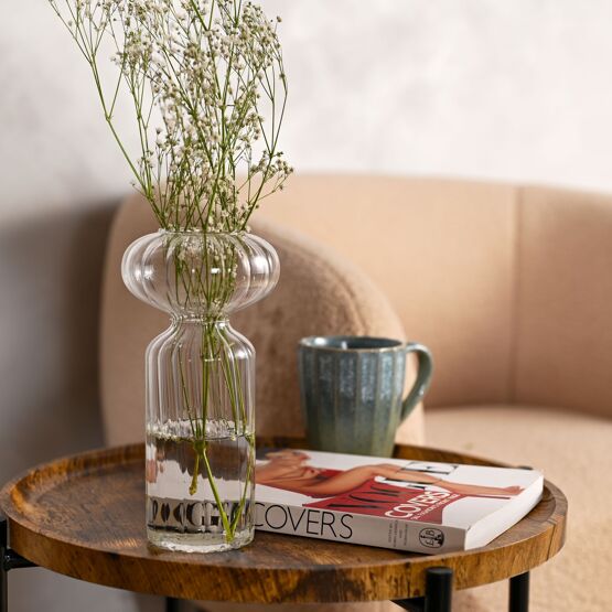 Hestia Clear Glass Vase - Image 2