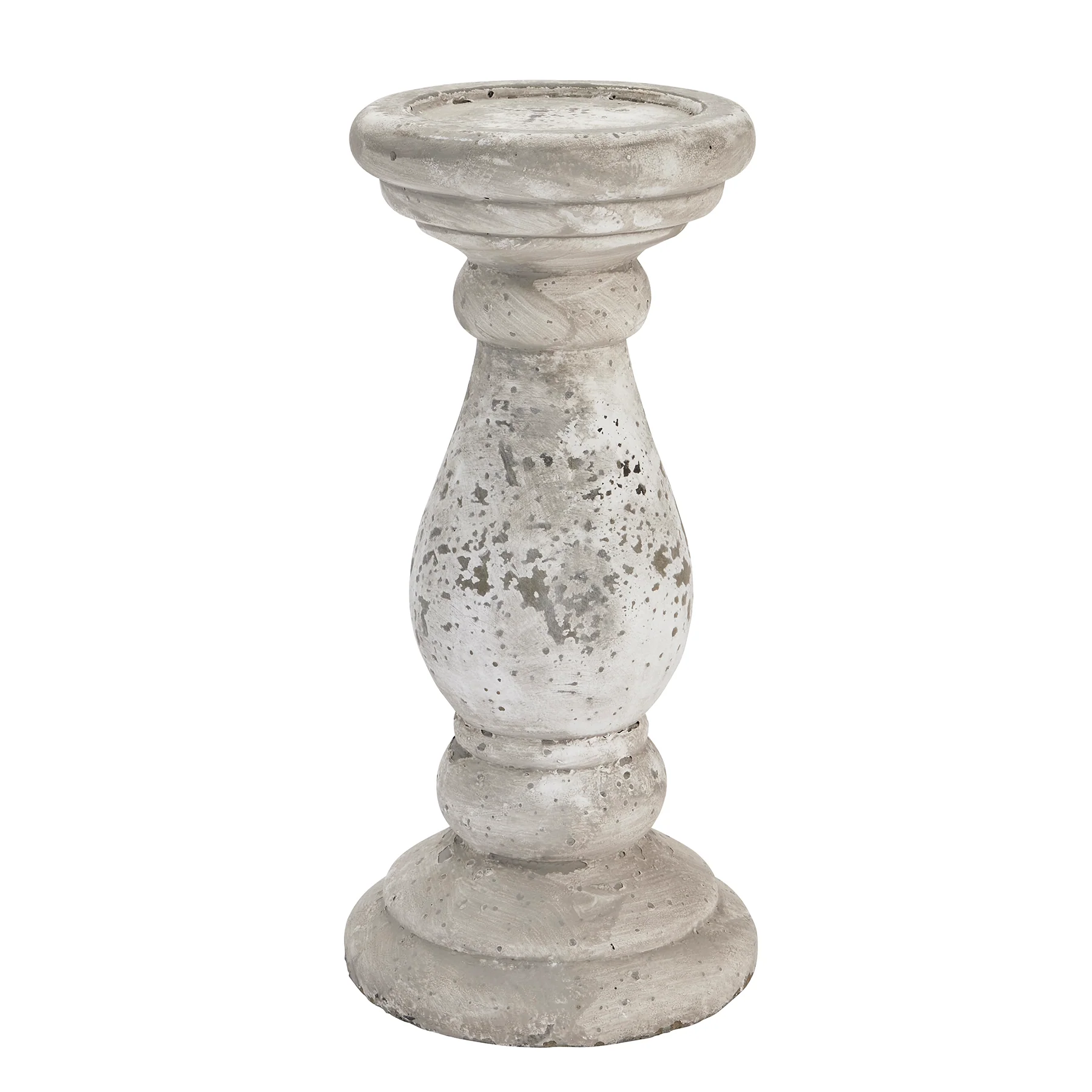 Hill Interiors Large Stone Ceramic Candle Holder