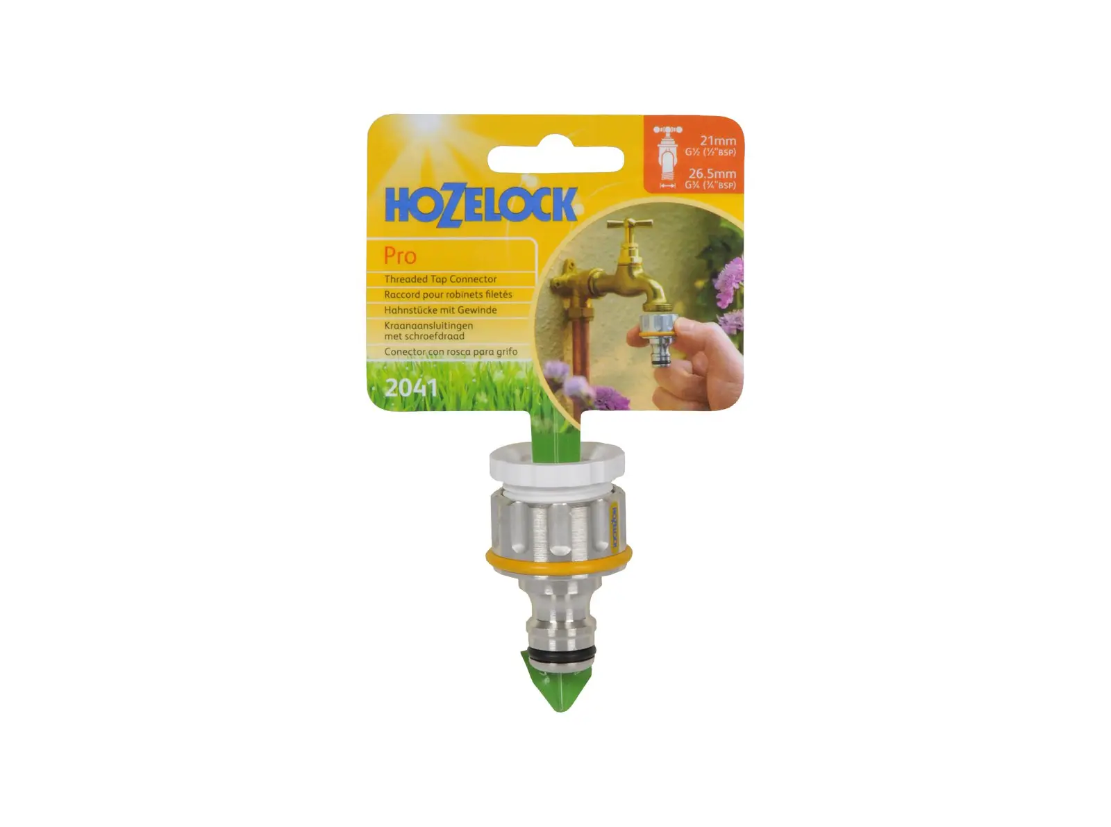 Hozelock Pro Metal Threaded Tap Connector 3/4" - Image 2