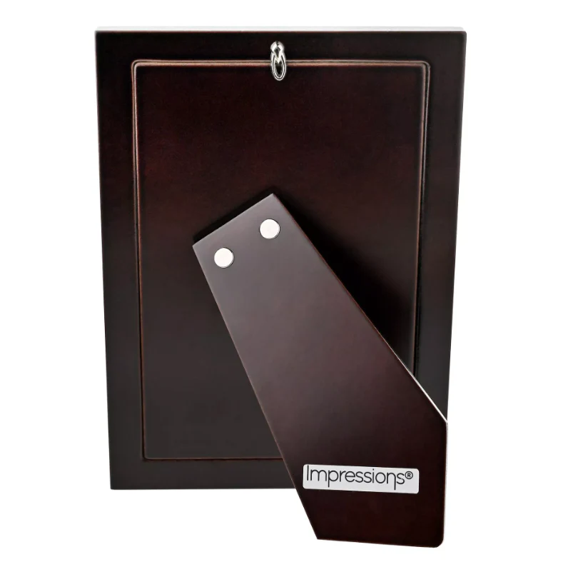 Impressions 999 Silver Narrow Rock Photo Frame 4" x 6" - Image 3