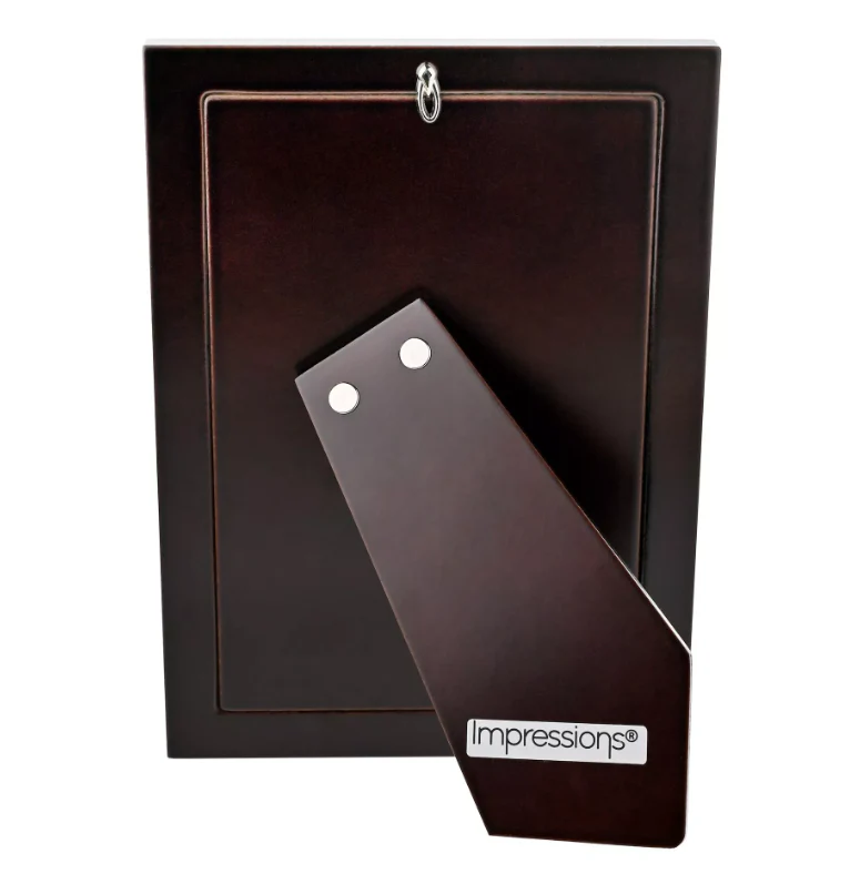 Impressions 999 Silver Narrow Rock Photo Frame 5" x 7" - Image 3