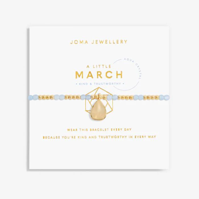 Joma Jewellery A Little 'Birthstone' Gold Plated Bracelet - Image 3
