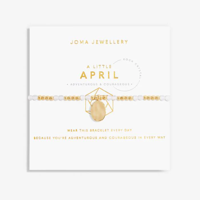 Joma Jewellery A Little 'Birthstone' Gold Plated Bracelet - Image 4