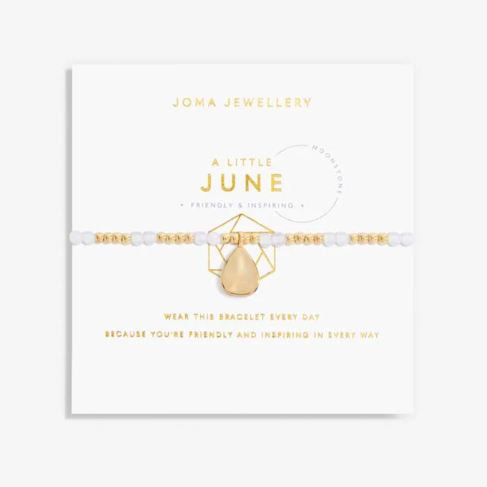 Joma Jewellery A Little 'Birthstone' Gold Plated Bracelet - Image 6