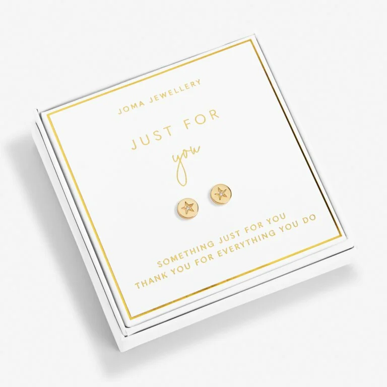 Joma Jewellery Beautifully Boxed Earrings Just For You Gold Earring Box - Image 2