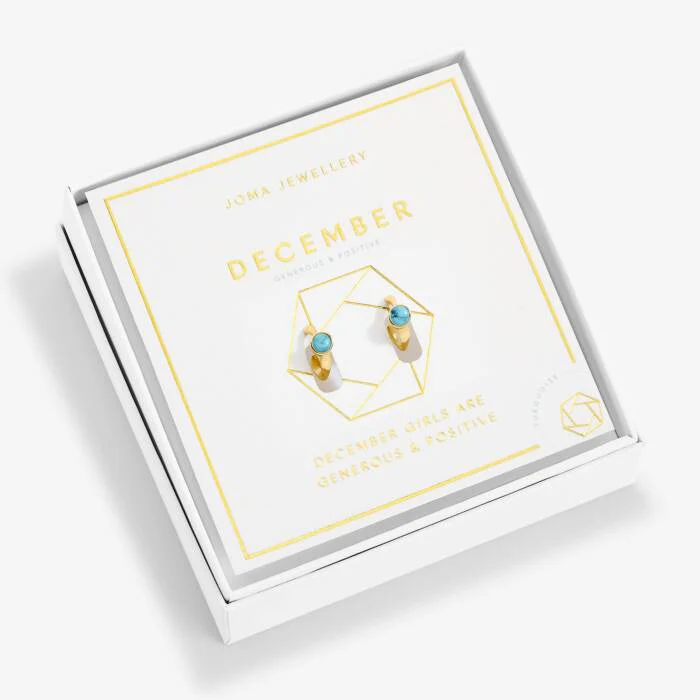 Joma Jewellery A Little 'Birthstone' Gold Plated Hoop Earrings - Image 12