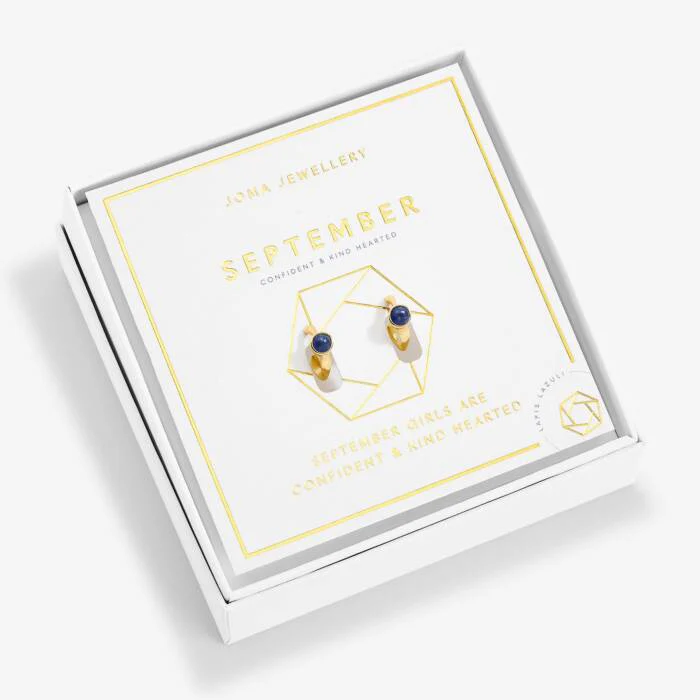Joma Jewellery A Little 'Birthstone' Gold Plated Hoop Earrings - Image 9