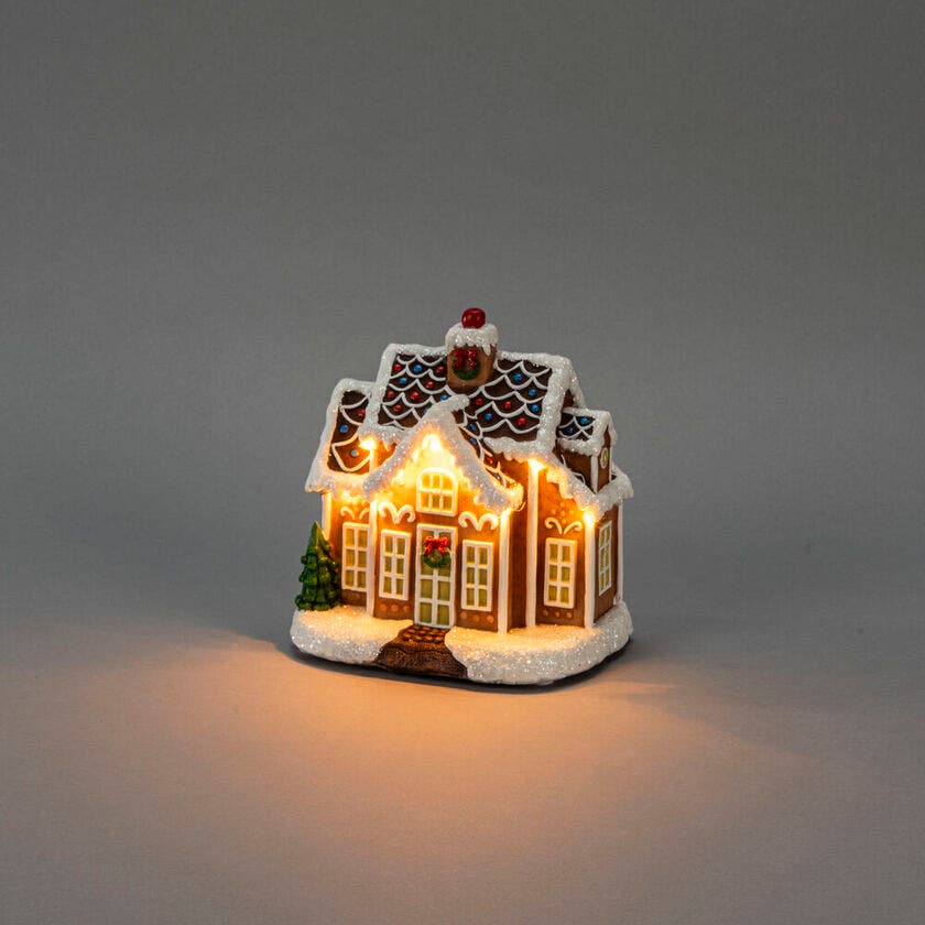 Kontsmide Gingerbread House 12cm Warm White LEDs - Image 3