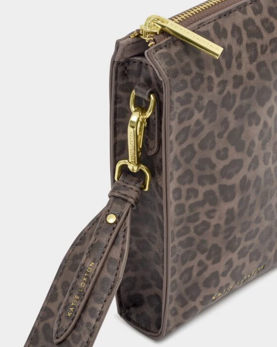 Katie Loxton Avery Slim Crossbody Bag Leopard - Image 2