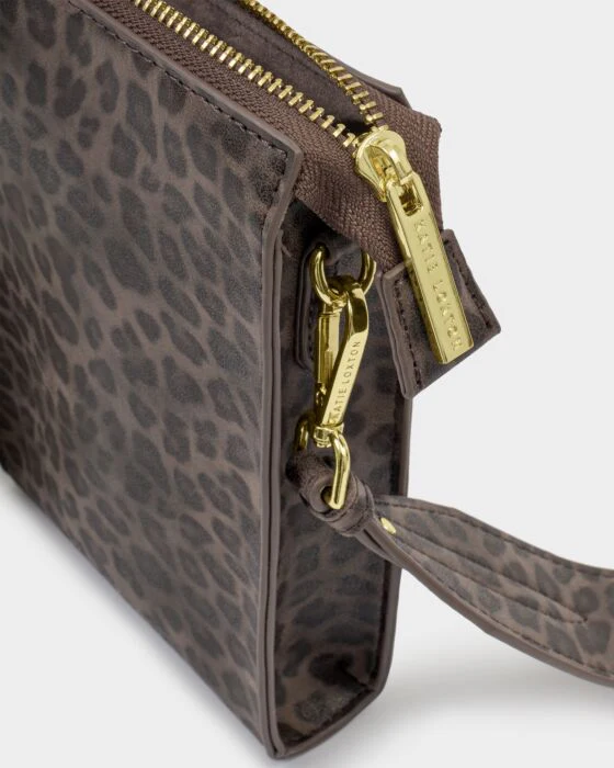 Katie Loxton Avery Slim Crossbody Bag Leopard - Image 3