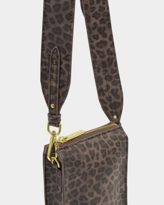 Katie Loxton Avery Slim Crossbody Bag Leopard - Image 4