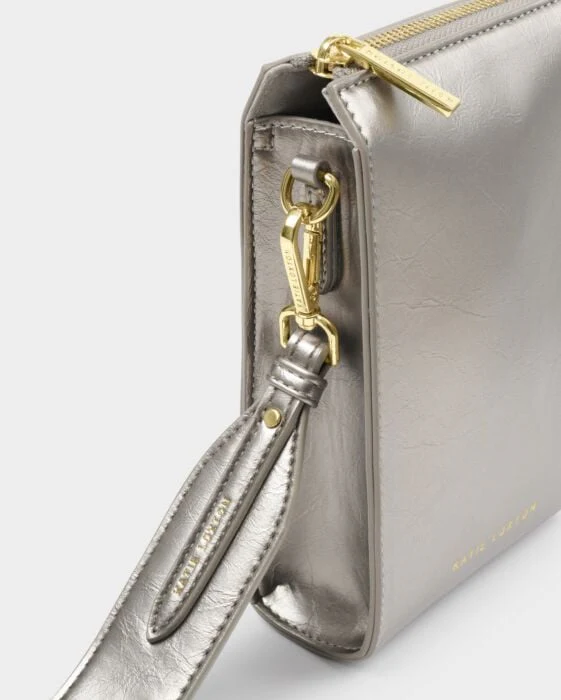 Katie Loxton Avery Slim Crossbody Bag Pewter - Image 2