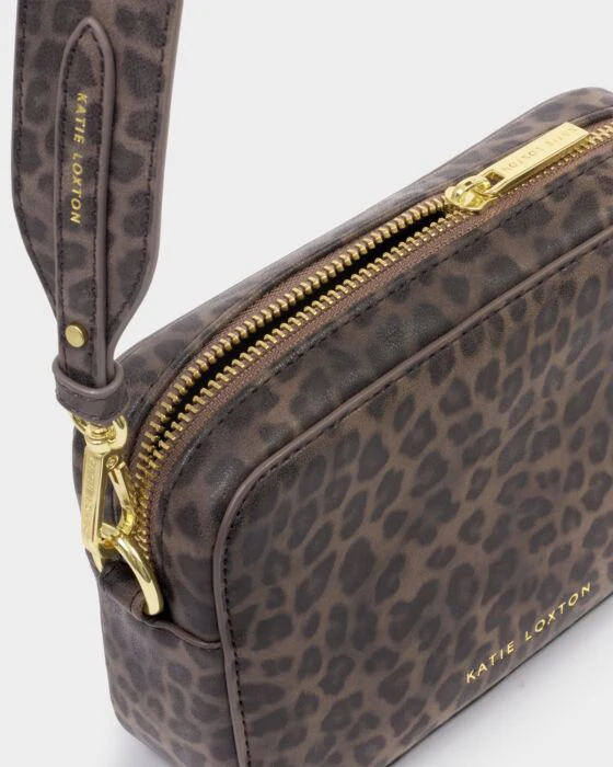 Katie Loxton Avery Small Crossbody Bag Leopard - Image 3