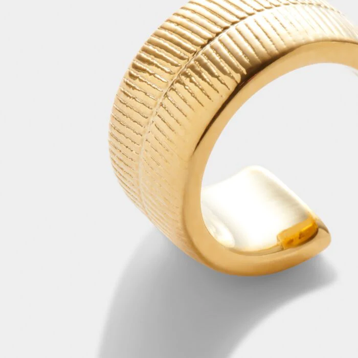 Katie Loxton Ciana Snake Huggie Hoop Earrings Gold Coated - Image 3