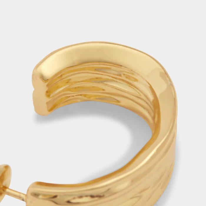 Katie Loxton Cleyo Waterproof Gold Hoop Earrings - Image 2